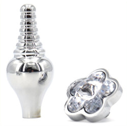 Generique Plug Bijou Leaf 7 x 2.7cm Transparent